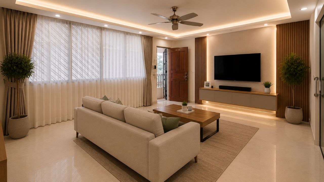 Corner HDB unit at 207 Serangoon Central with bright living and dining hall — image 8