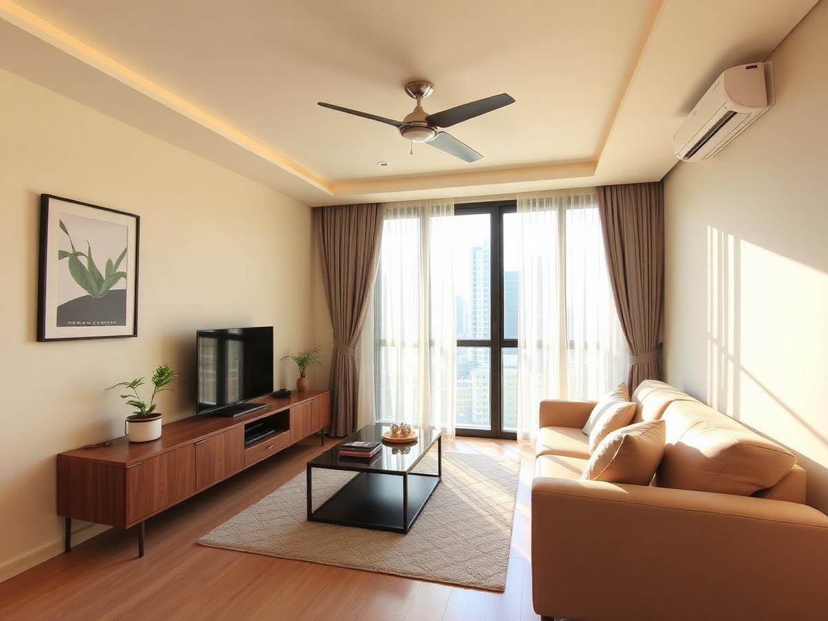 Bright 4-room HDB resale living room in Bishan with afternoon light